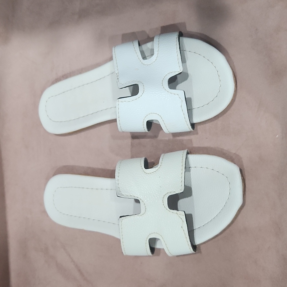 White slippers